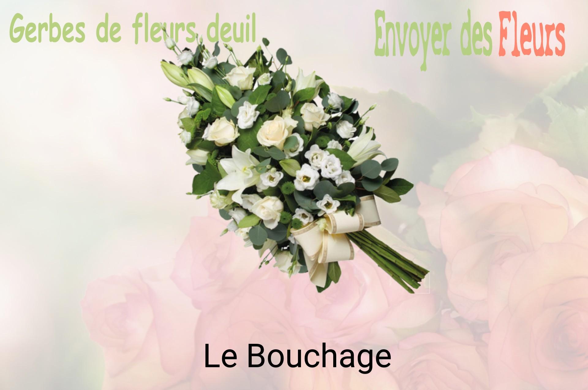 Gerbe de fleurs de deuil livrée à Le Bouchage